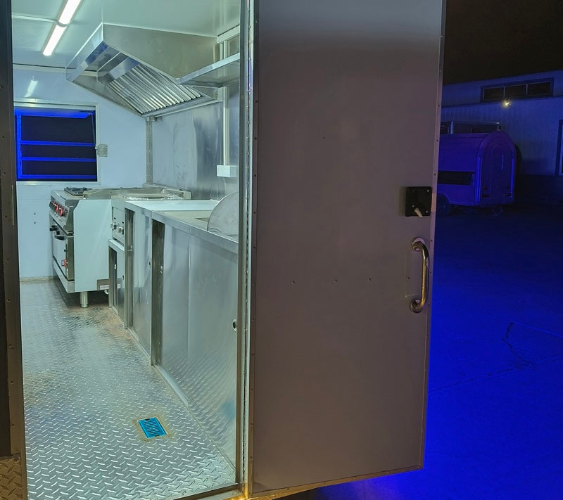 2026 Commercial Food Trailer: 13 ft. Fully Equipped with VIBRANT Exterior LED Lighting