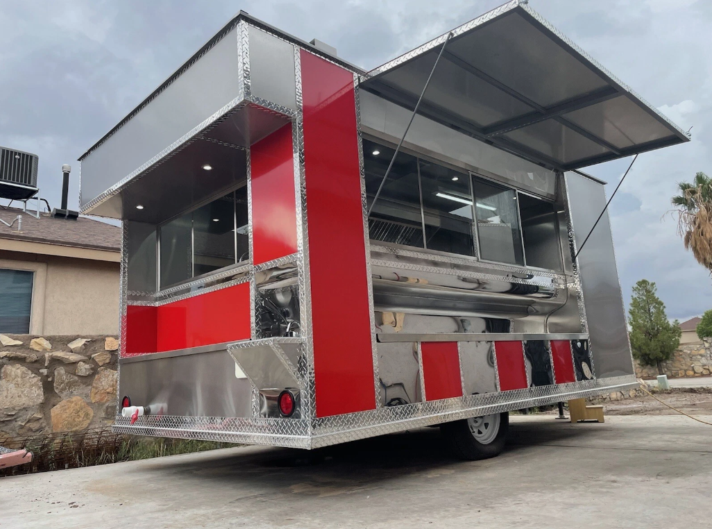 spacious food trailer