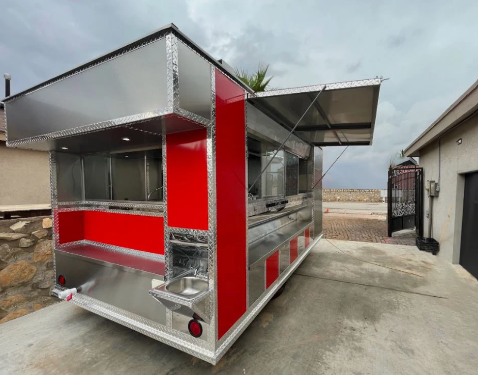spacious food trailer