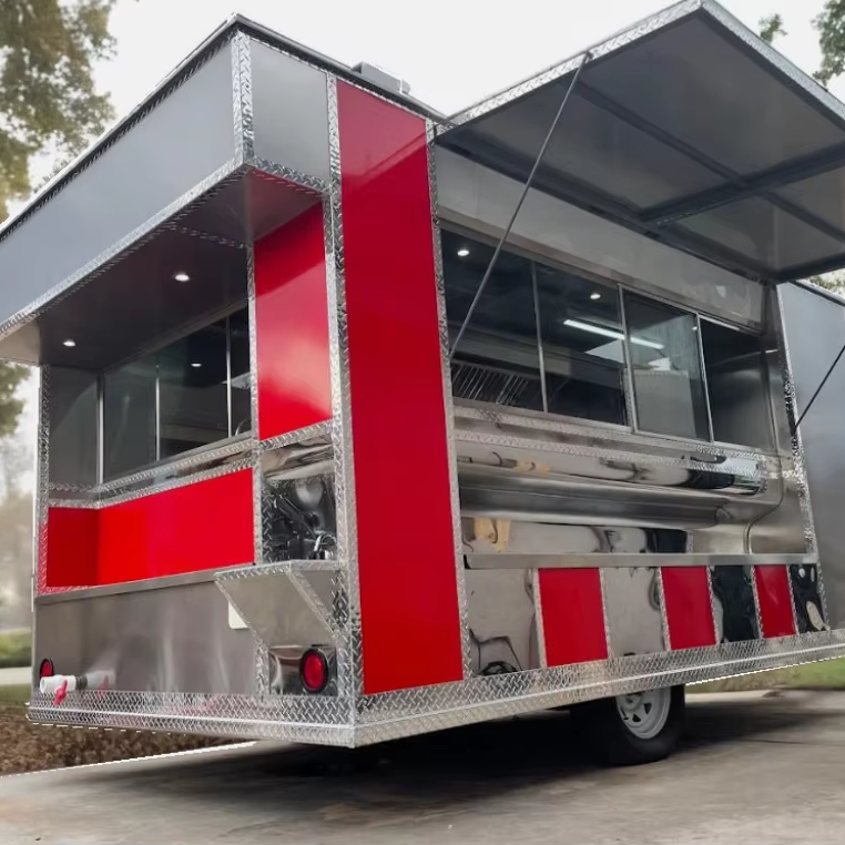 spacious food trailer