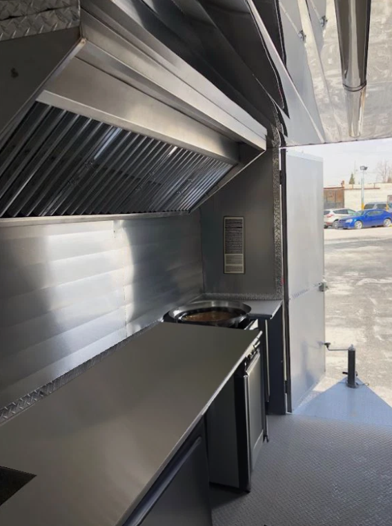 spacious food trailer