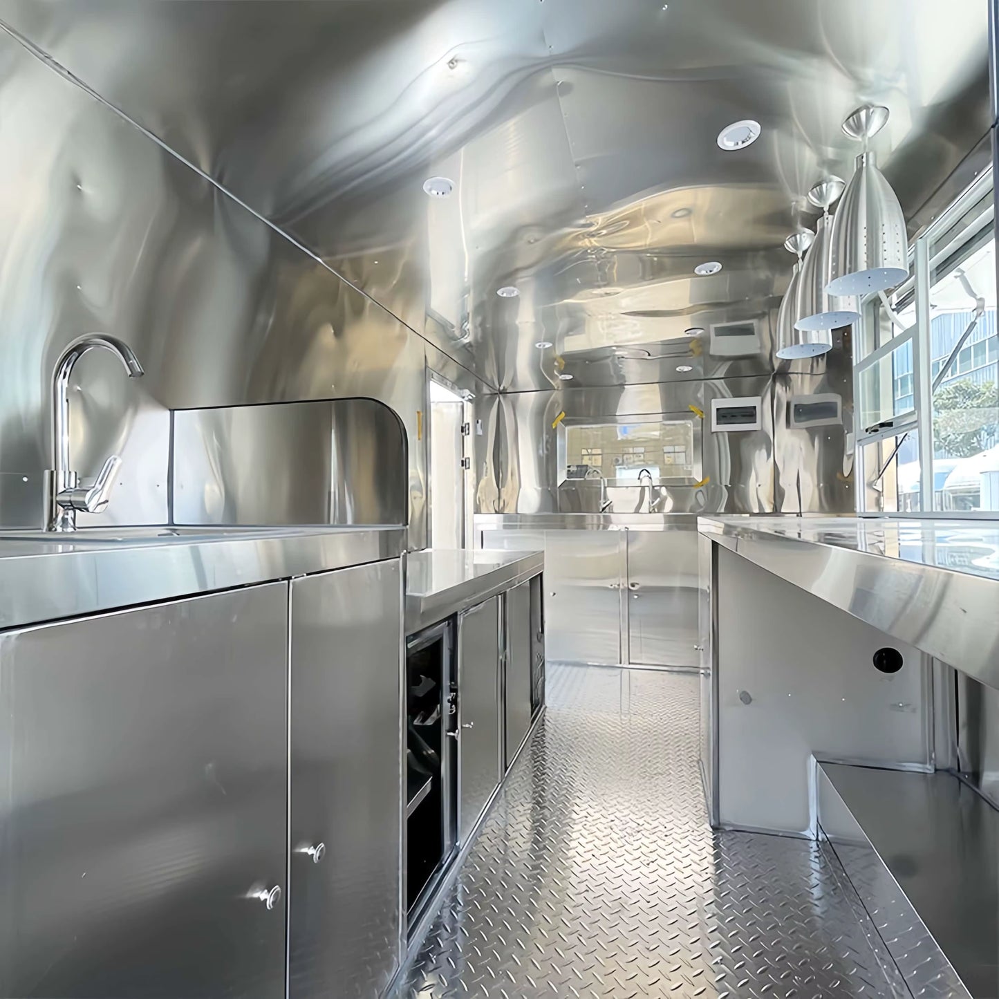 Free USA Delivery: Food Trailer (BBQ, Pizza, Ice Cream, Street Food, Catering Business)