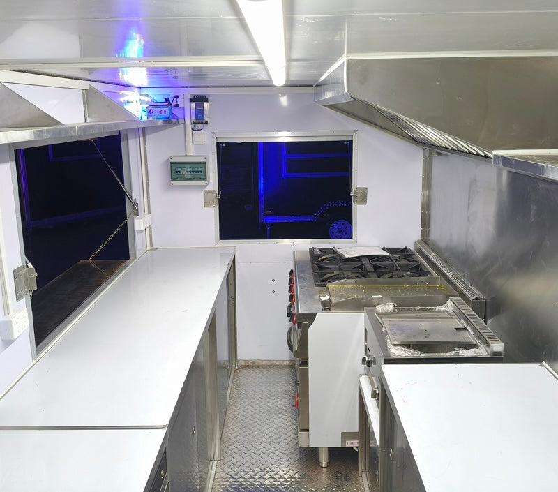 2026 Commercial Food Trailer: 13 ft. Fully Equipped with VIBRANT Exterior LED Lighting